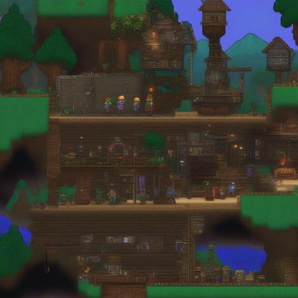 terraria crafting game world 2d