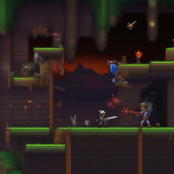 terraria android combat and crafting