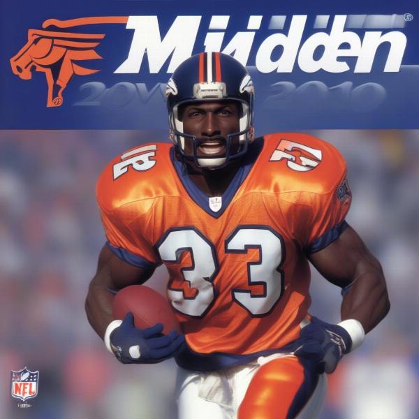 Terrell Davis Madden NFL 2000 cover art, showing him in action, surrounded by the game's logo