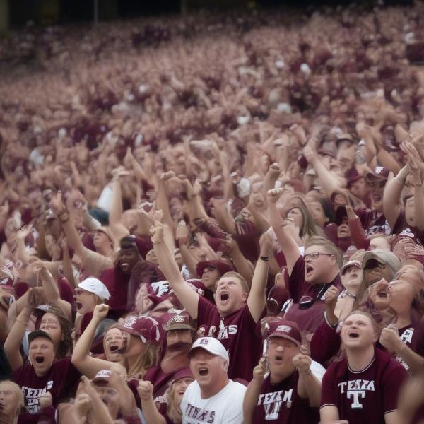 texas a&m football fan excitement