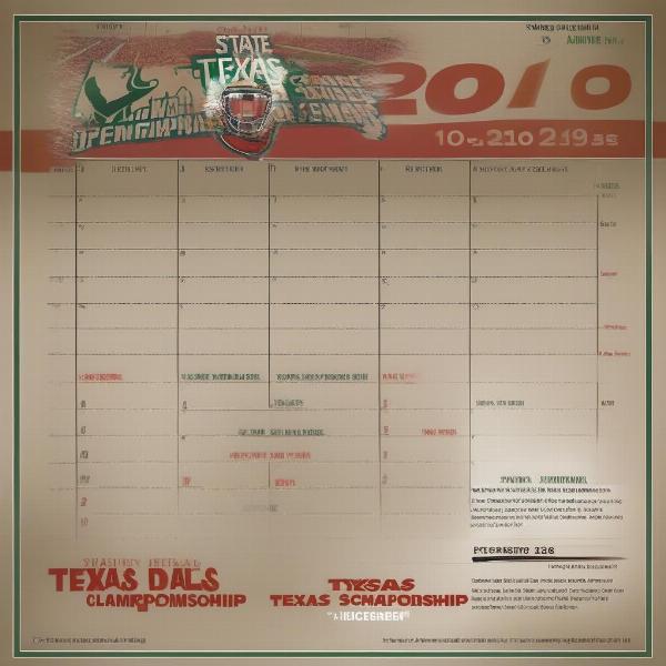 Texas High School Football Calendar Dates