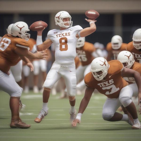 texas longhorns football offense play action
