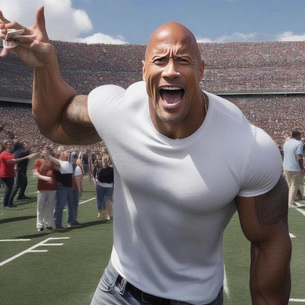 the-rock-at-football-game
