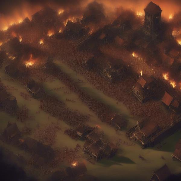 They Are Billions gameplay shows a colony fortified against a horde of zombies