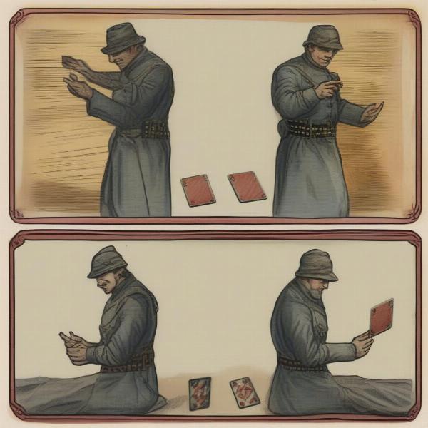 three card war variation illustration