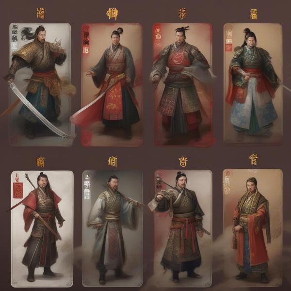 three kingdoms card game diverse characters