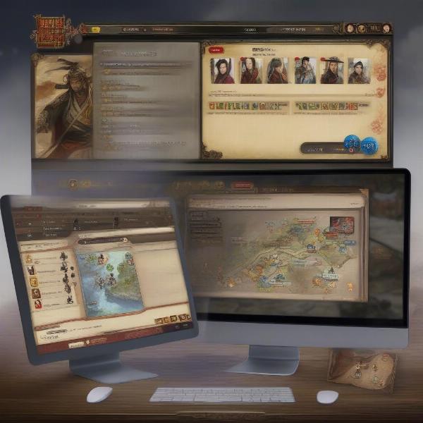 three kingdoms card game online scene