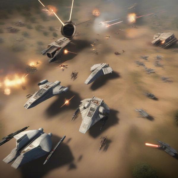 Tactical View of Total War Star Wars Battle