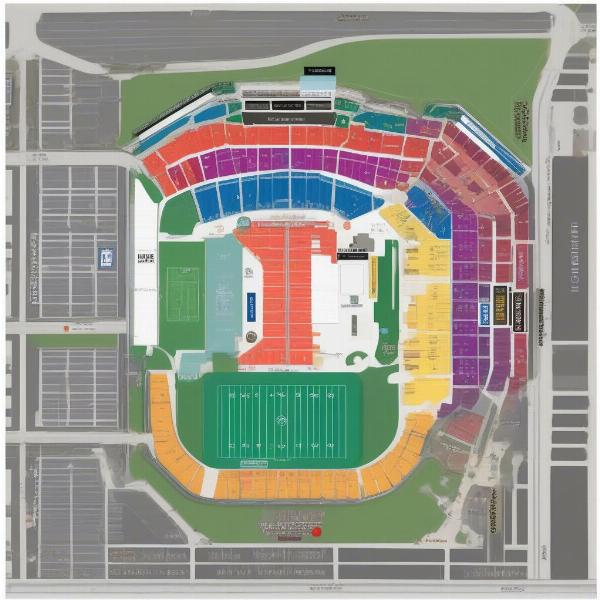 truist park parking lot map