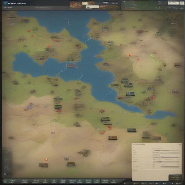 Strategic War Game Map