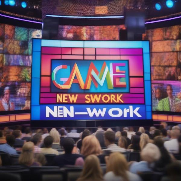 TV Screen Showing Game Show