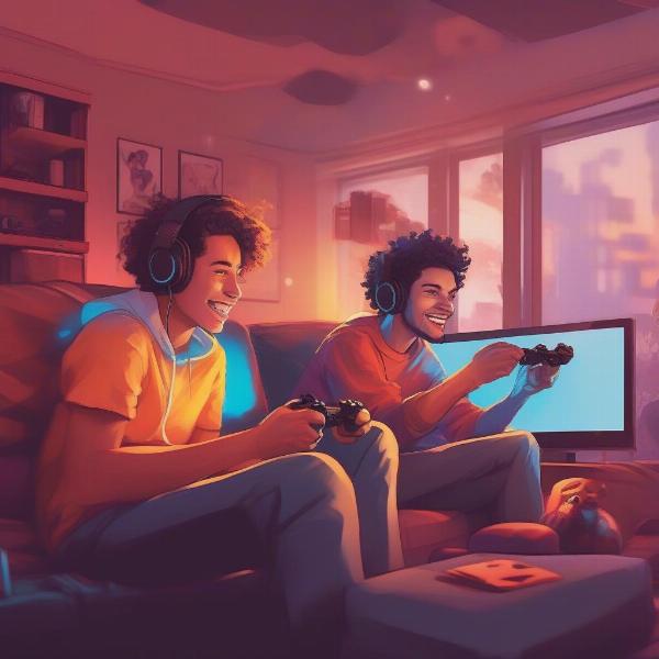 two-players-gaming-setup