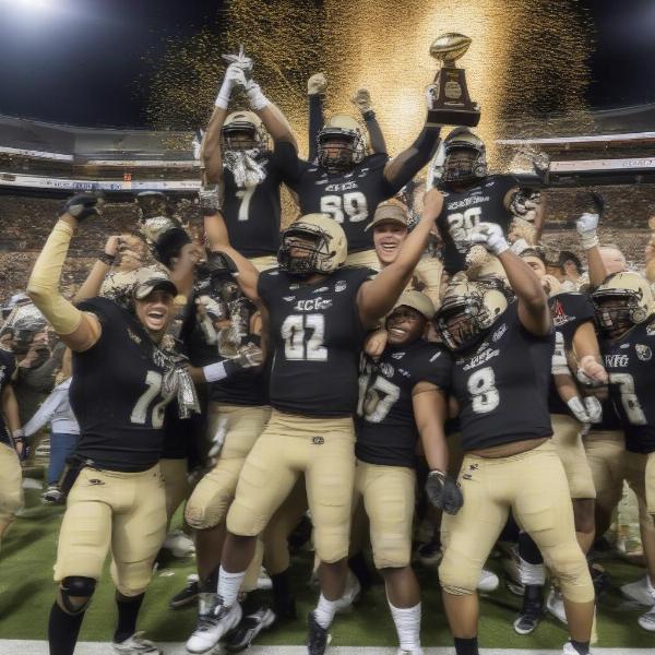 UCF Knights Celebrate Fiesta Bowl Victory