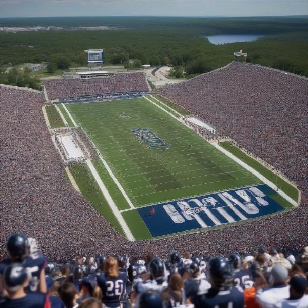 uconn stadium during a football game