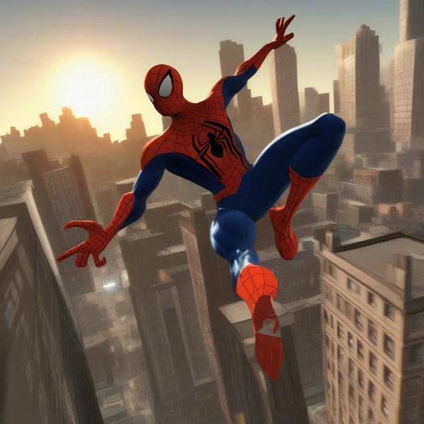 Ultimate Spider-Man Xbox 360 city swing