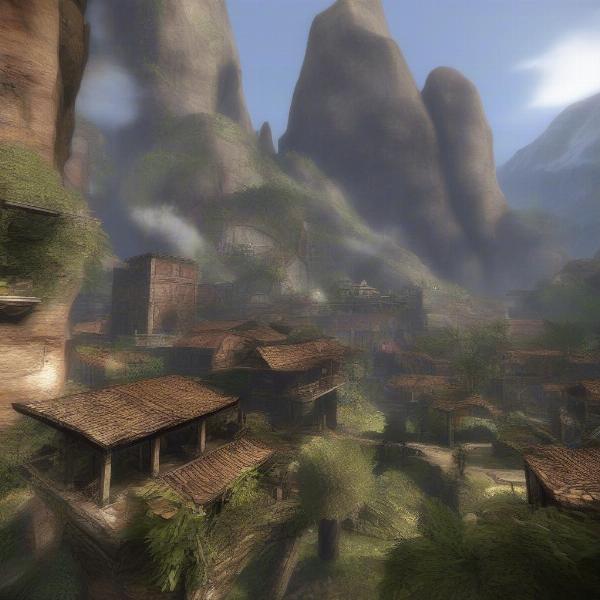 Uncharted 2 scenic views, detailed environment, action adventure game