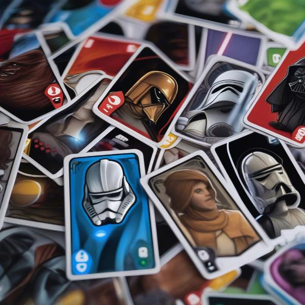 uno star wars character cards