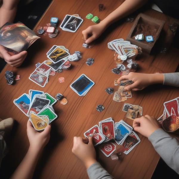 gameplay scene of uno star wars