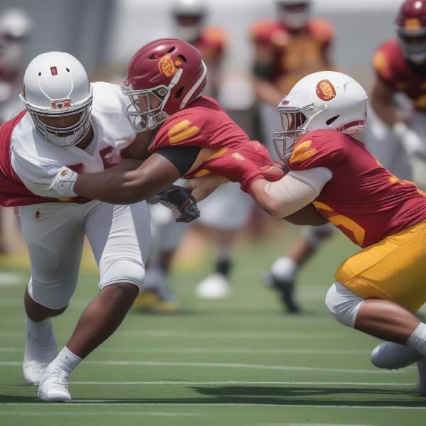 usc 2024 spring game defensive tackles