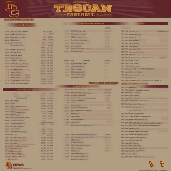 usc trojans football schedule with dates opponents and times