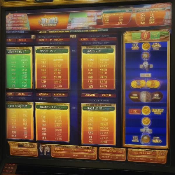 video lottery payout tables