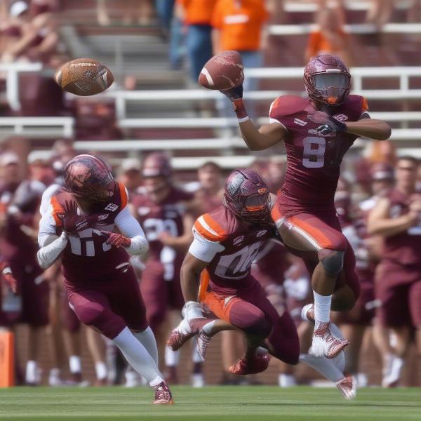 virginia tech spring game players