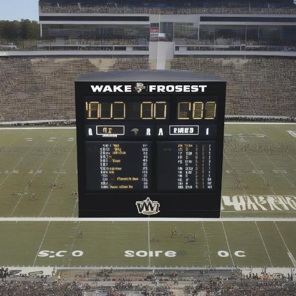 wake forest football final score board
