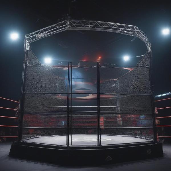 wwe war games double cage