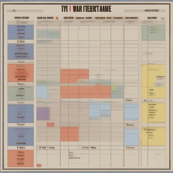 war games start times calendar