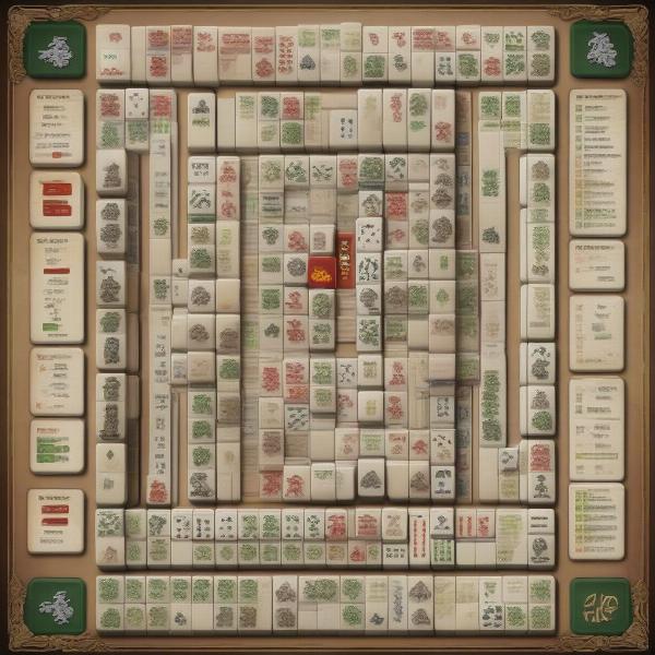 war mahjong strategic board