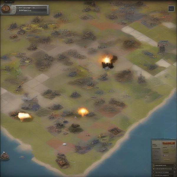 War of Ages game strategic map showing resource collection and unit deployment