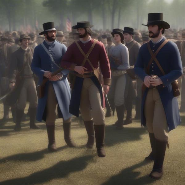 War of Rights community event scene