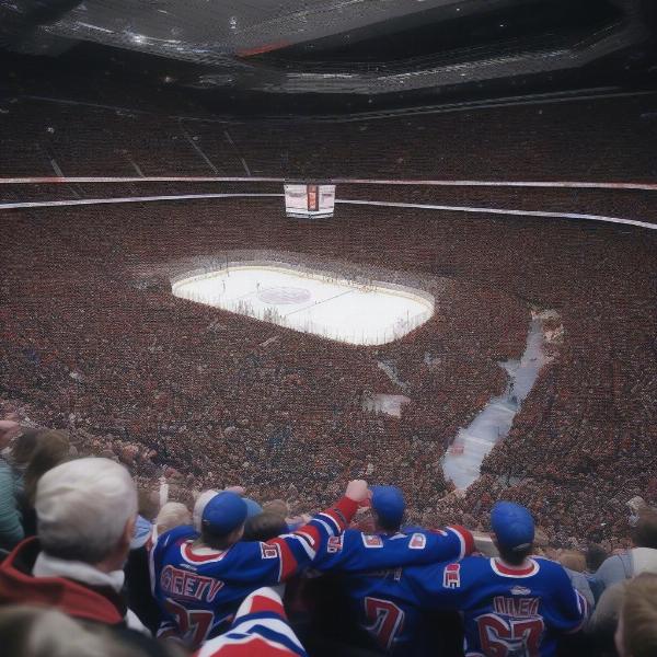 Gretzky's last game in Canada, fans in attendance