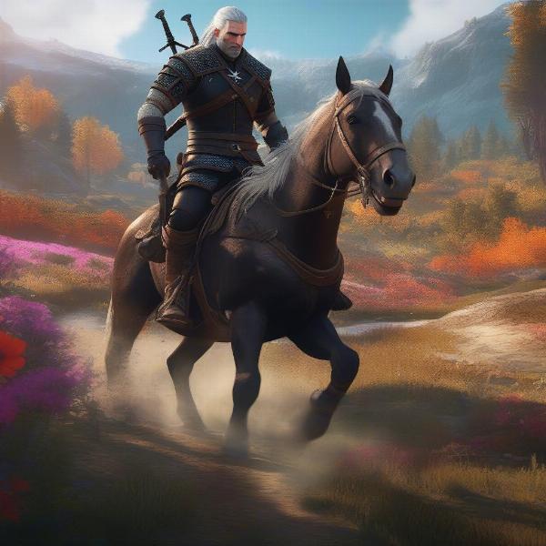 geralt-and-roach-in-the-witcher