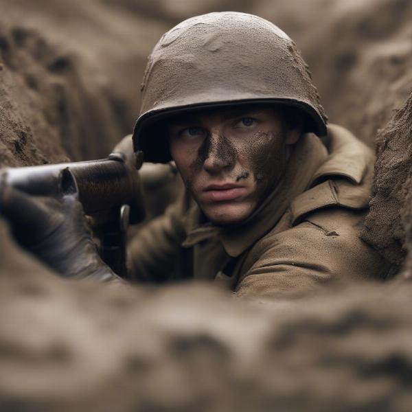 soldier-in-trench-simulation