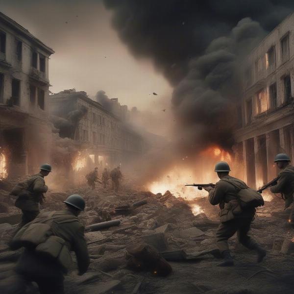 Intense World War 2 Battle