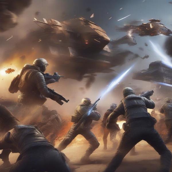 Intense Multiplayer World War 2 Battle