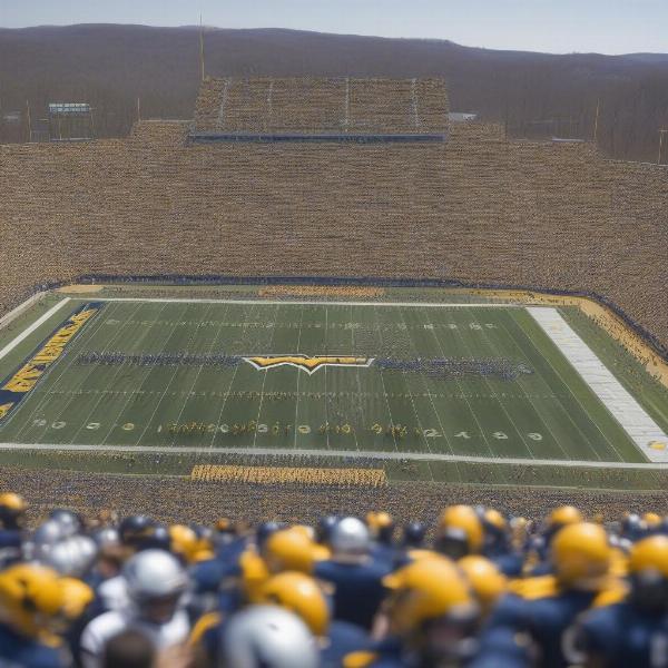 WVU Football Spring Game Kickoff