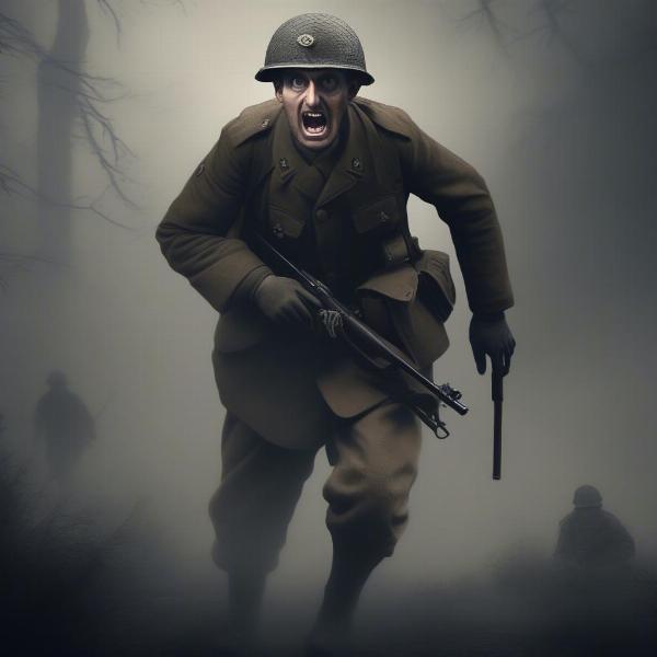 WW1 soldier encountering a horrifying entity