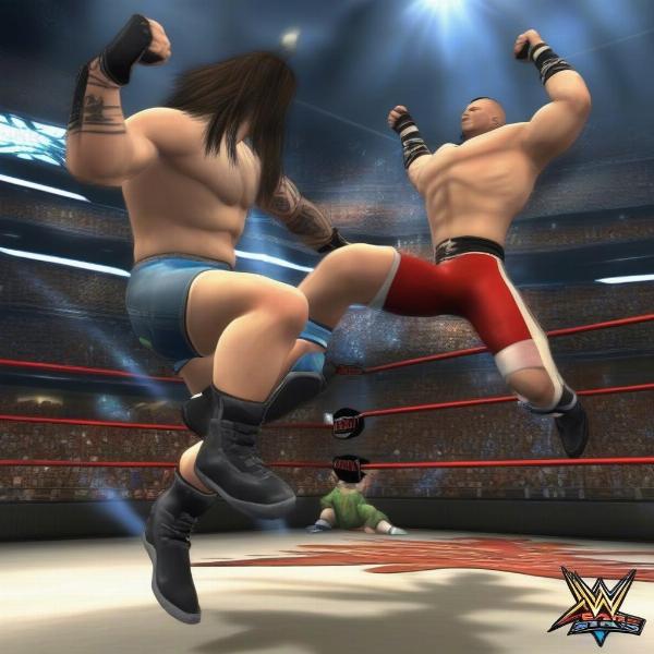 Xbox 360 WWE All Stars In-Game Action