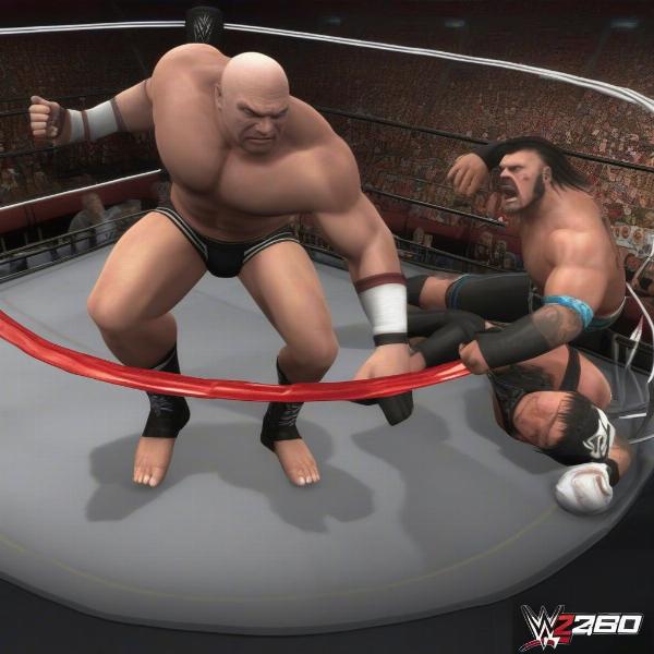 Xbox 360 WWE Match Gameplay