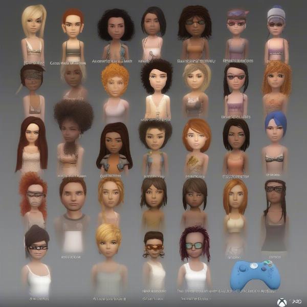 xbox 360 avatar creation interface