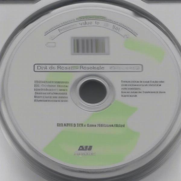 Xbox 360 Game Disc Close Up