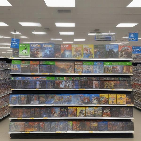 Walmart Xbox 360 Games Section