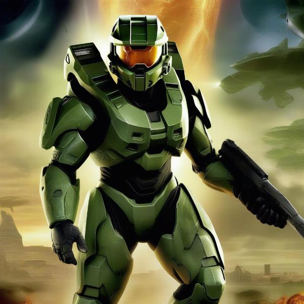 Halo 2 Xbox 360 Game Cover