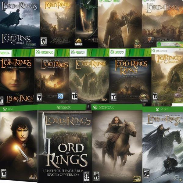 Lord of the Rings Xbox 360 Game Box Art