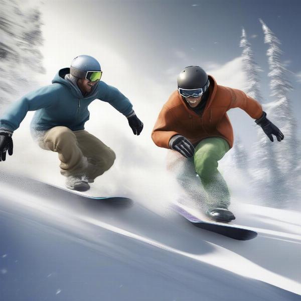 Xbox 360 Snowboarding Game Race