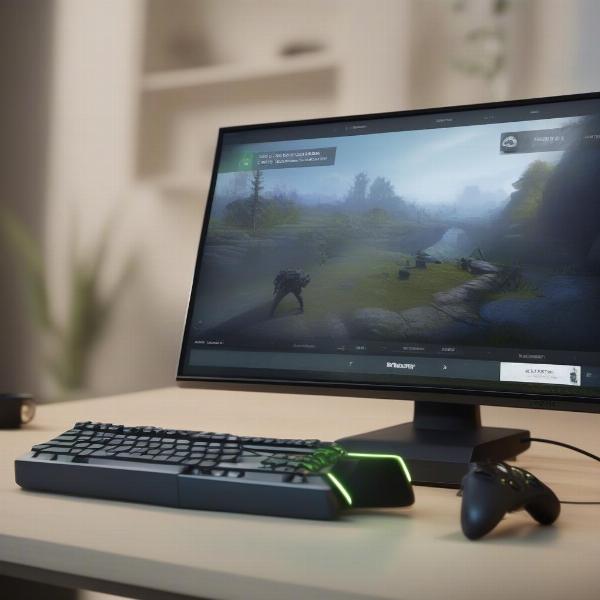 Xbox cloud gaming streamed on a PC