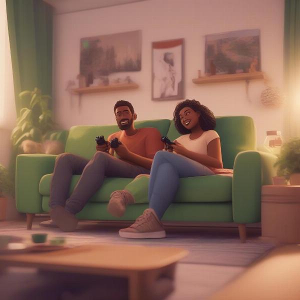 couple gaming xbox cozy games
