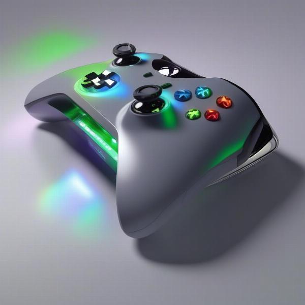 Xbox console and controller future gaming concept 